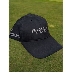 Vtg Buick Golf PGA Tour Black Adjustable‎ Hat Cap